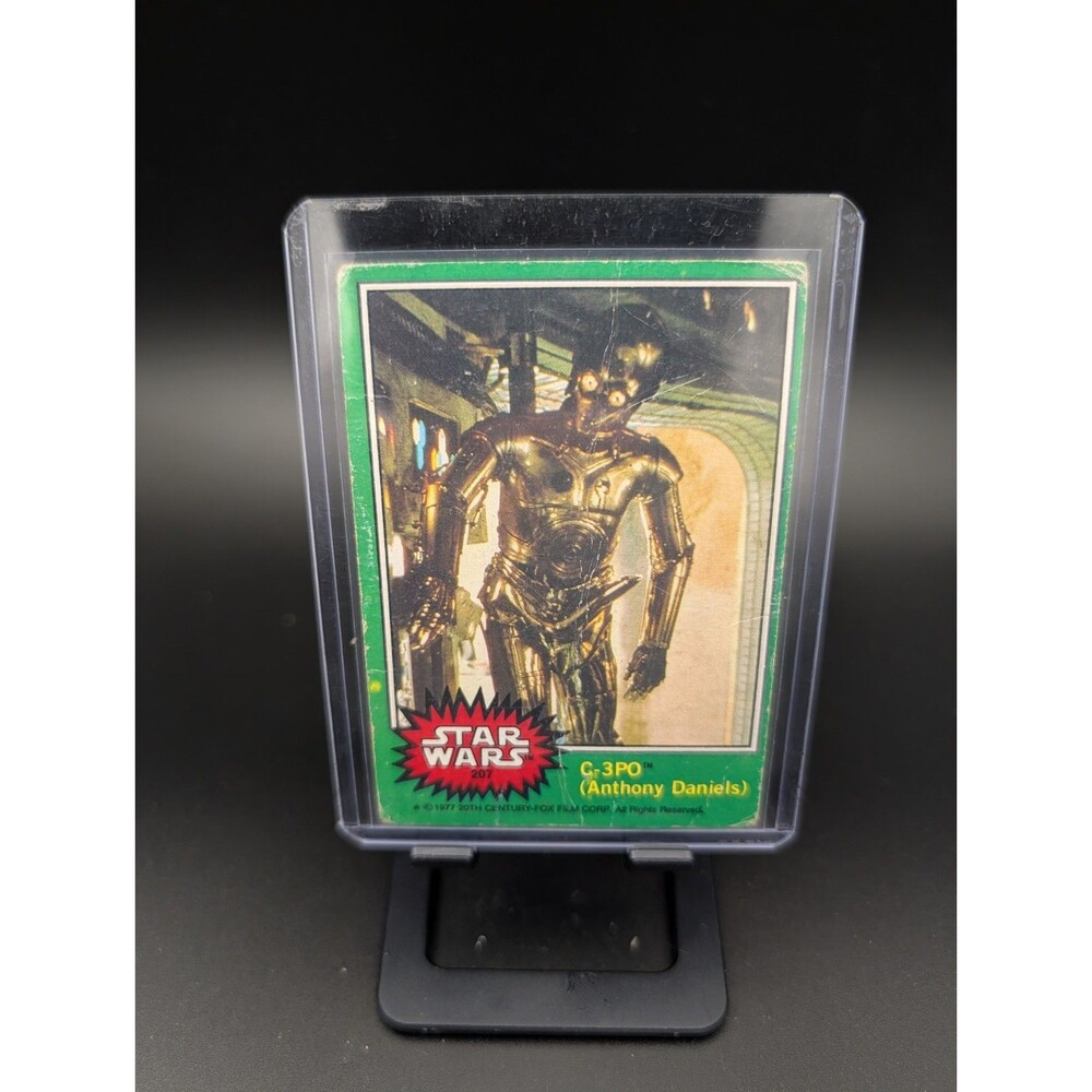 1977 Vintage Star Wars C-3PO Error Card #207 Topps Series